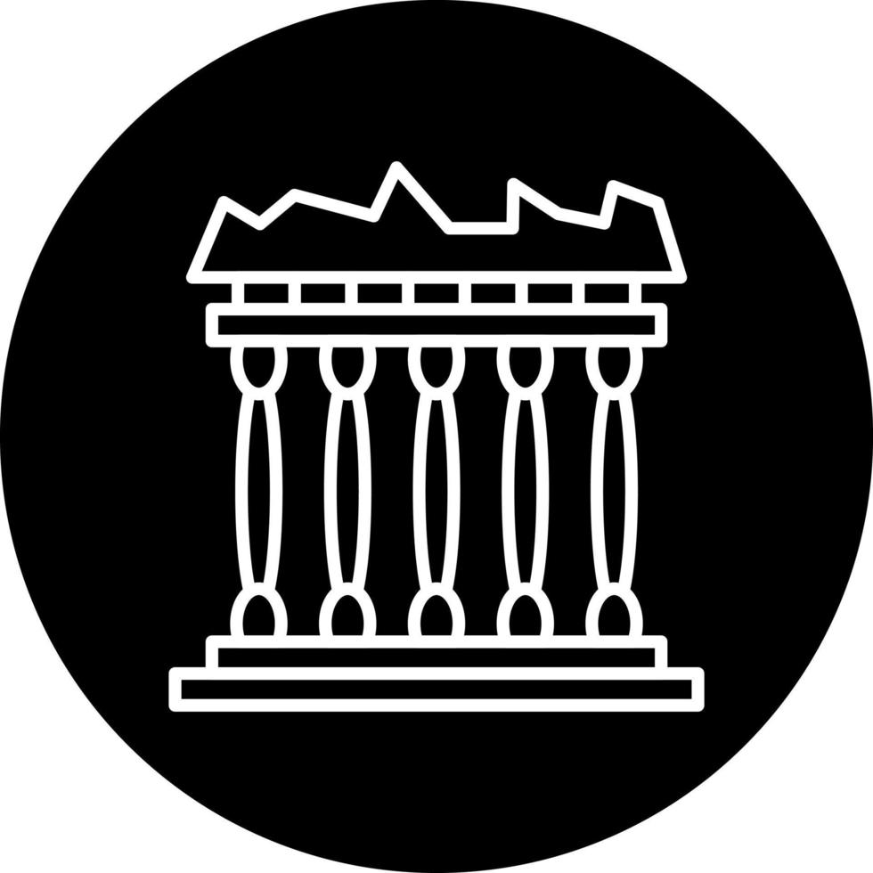 acropolis vector icoon stijl