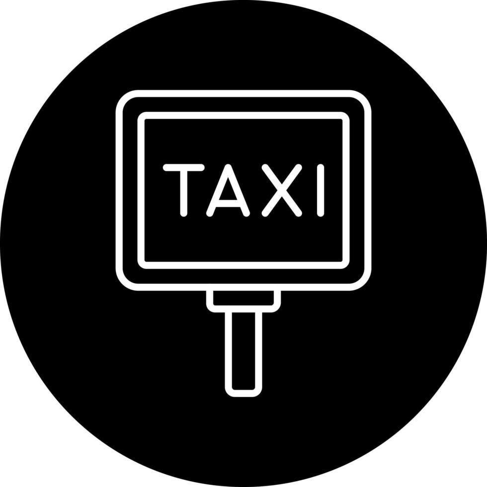 taxi signaal vector icoon stijl