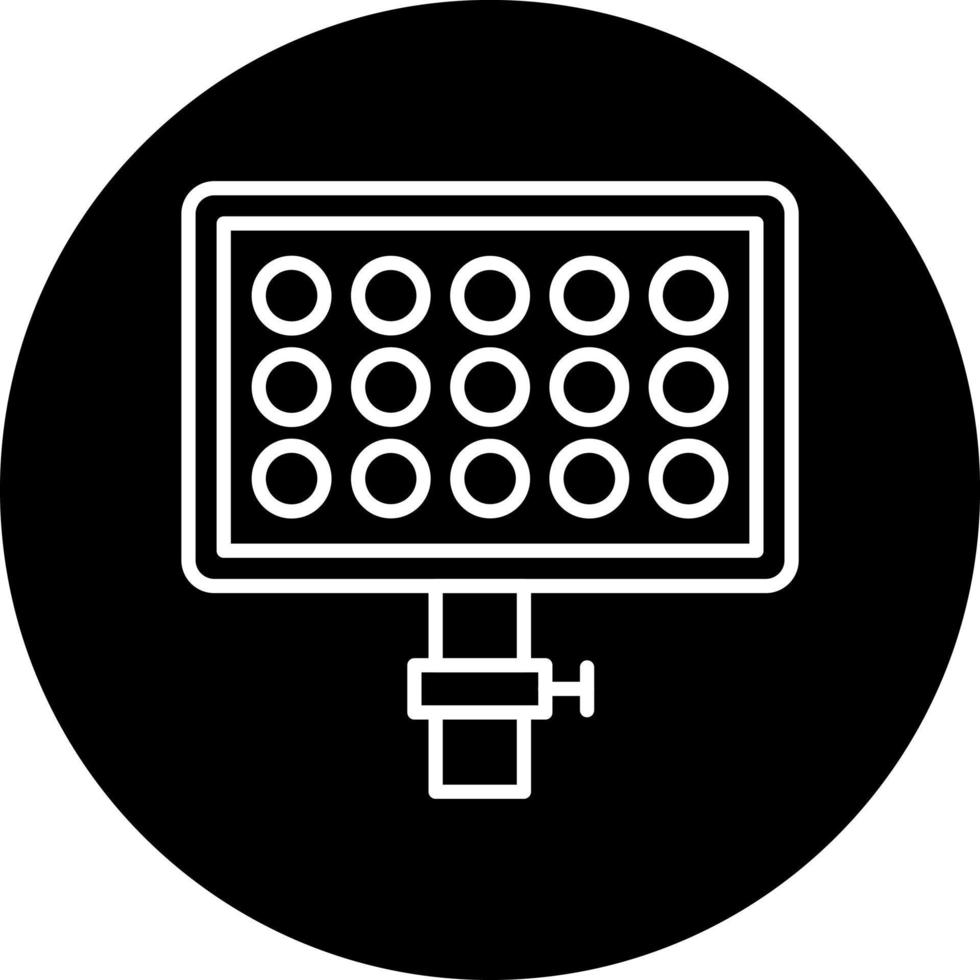 LED paneel vector icoon stijl
