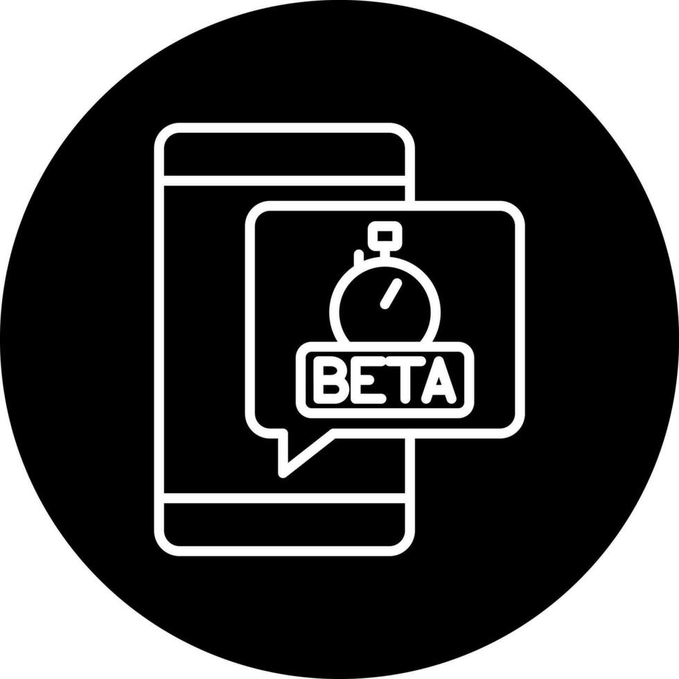 bèta testen vector icoon stijl