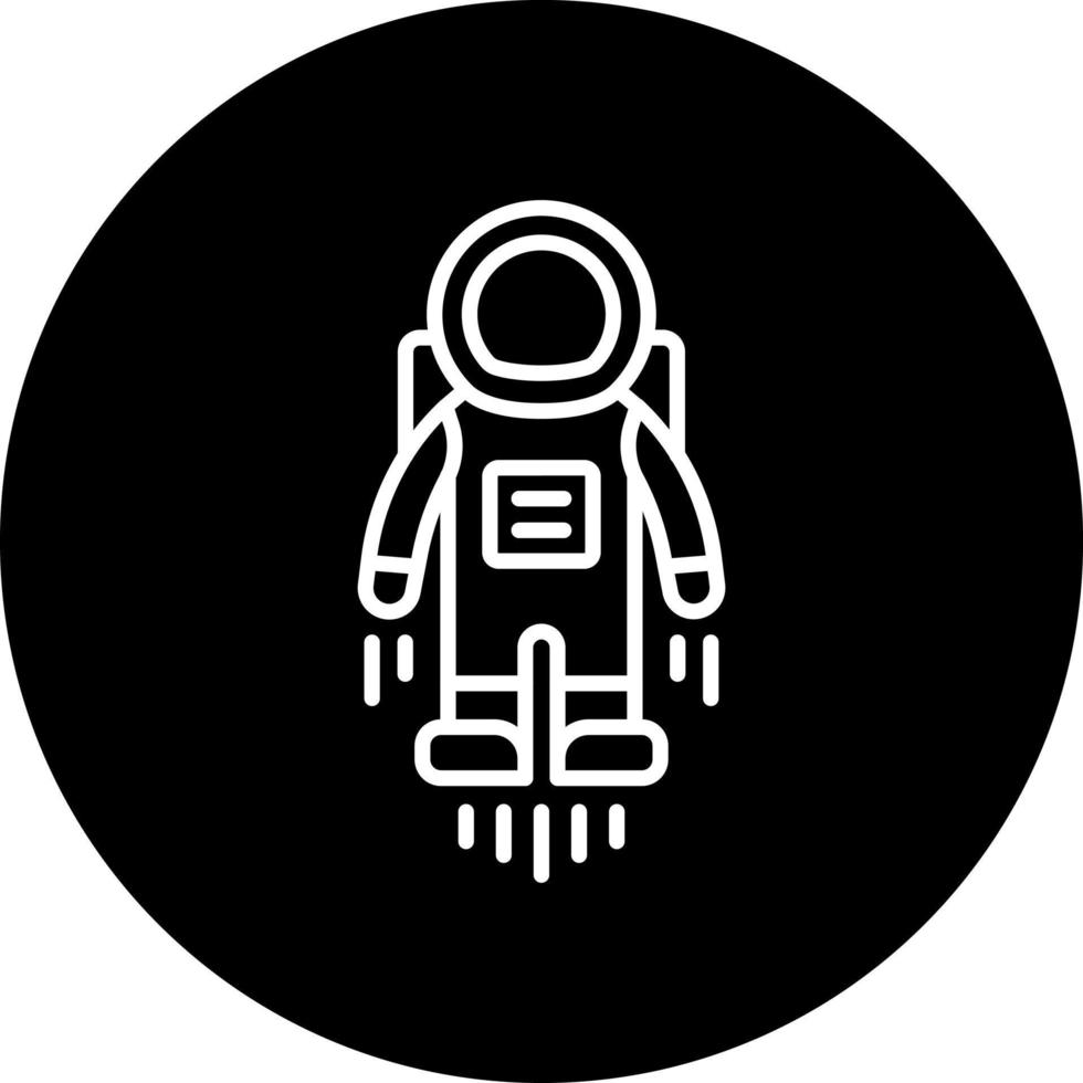 astronaut vliegend vector icoon stijl