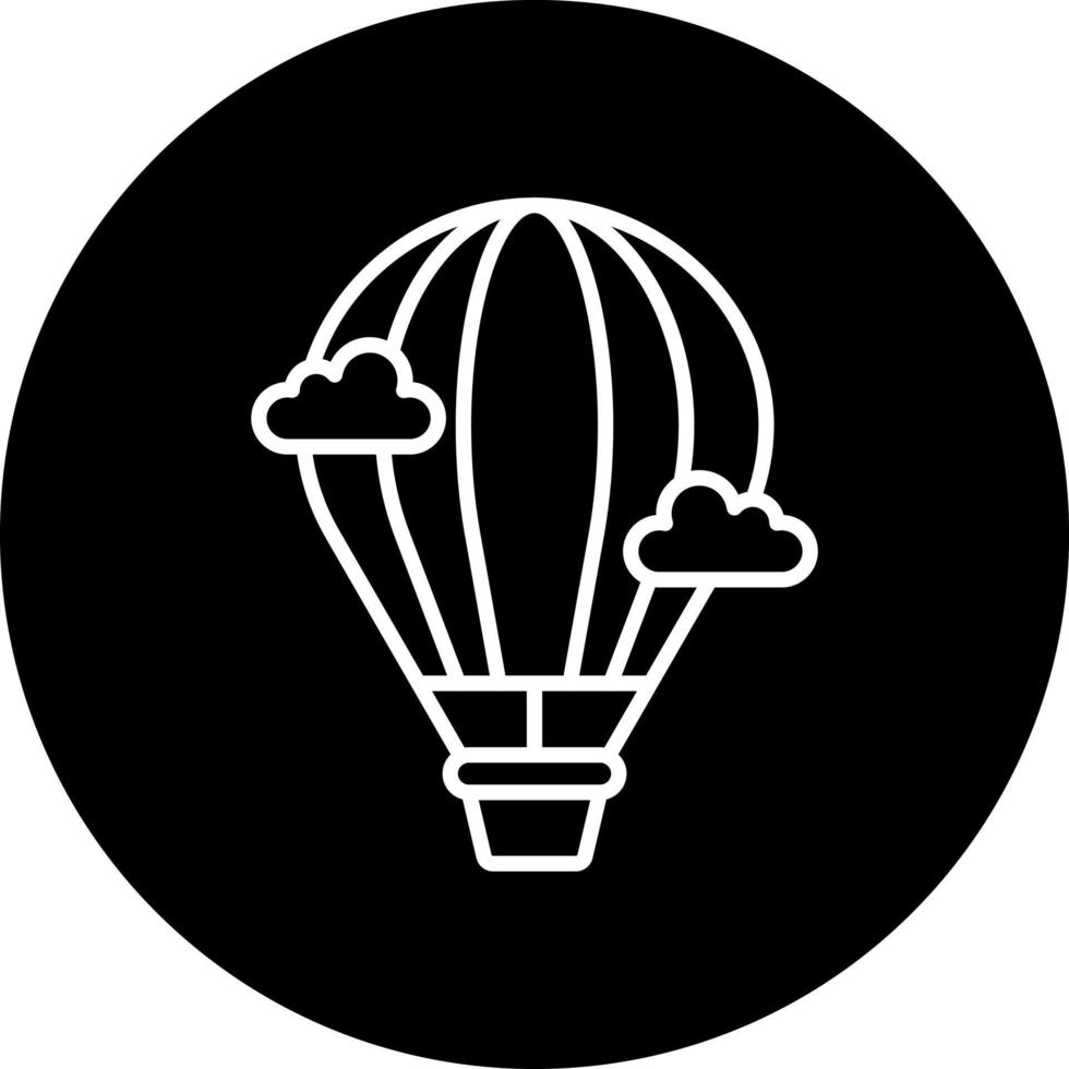 heet lucht ballon vector icoon stijl