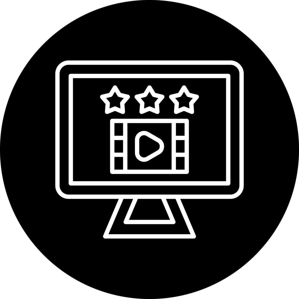 video recensie vector icoon stijl