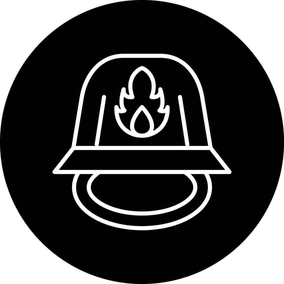 brandweerman helm vector icoon stijl