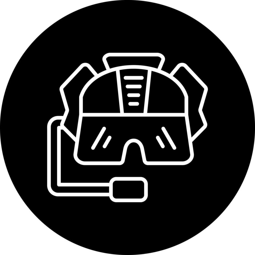 piloot helm vector icoon stijl