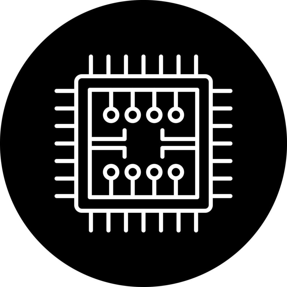 microchip vector icoon stijl