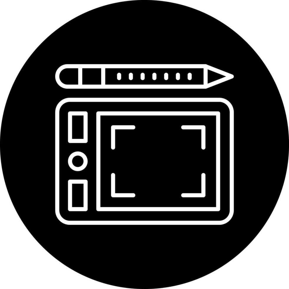 grafisch tablet vector icoon stijl