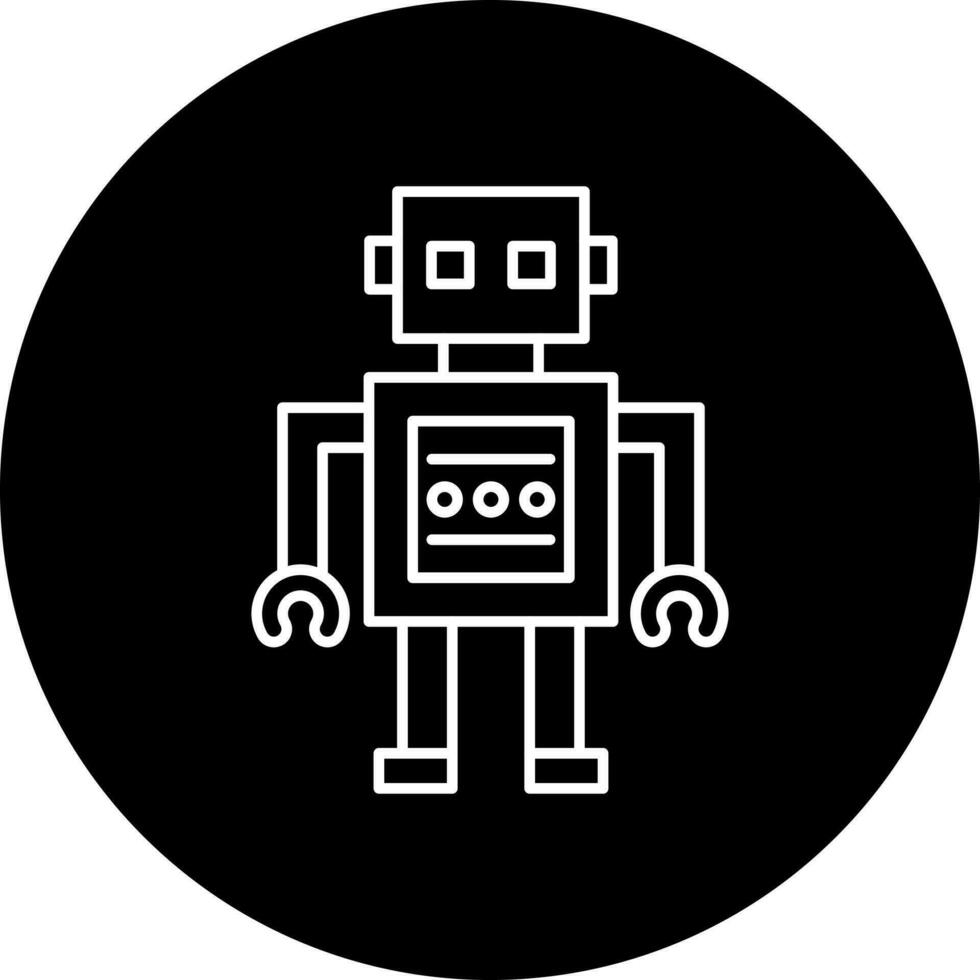 robot vector icoon stijl