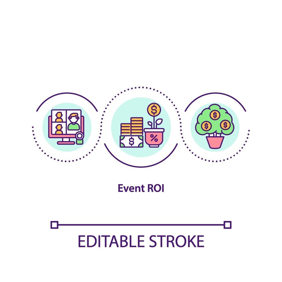 evenement roi concept pictogram vector