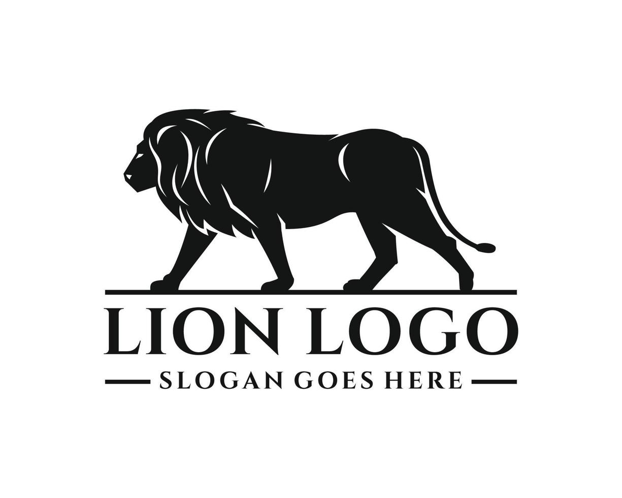 leeuw logo ontwerp vector illustratie