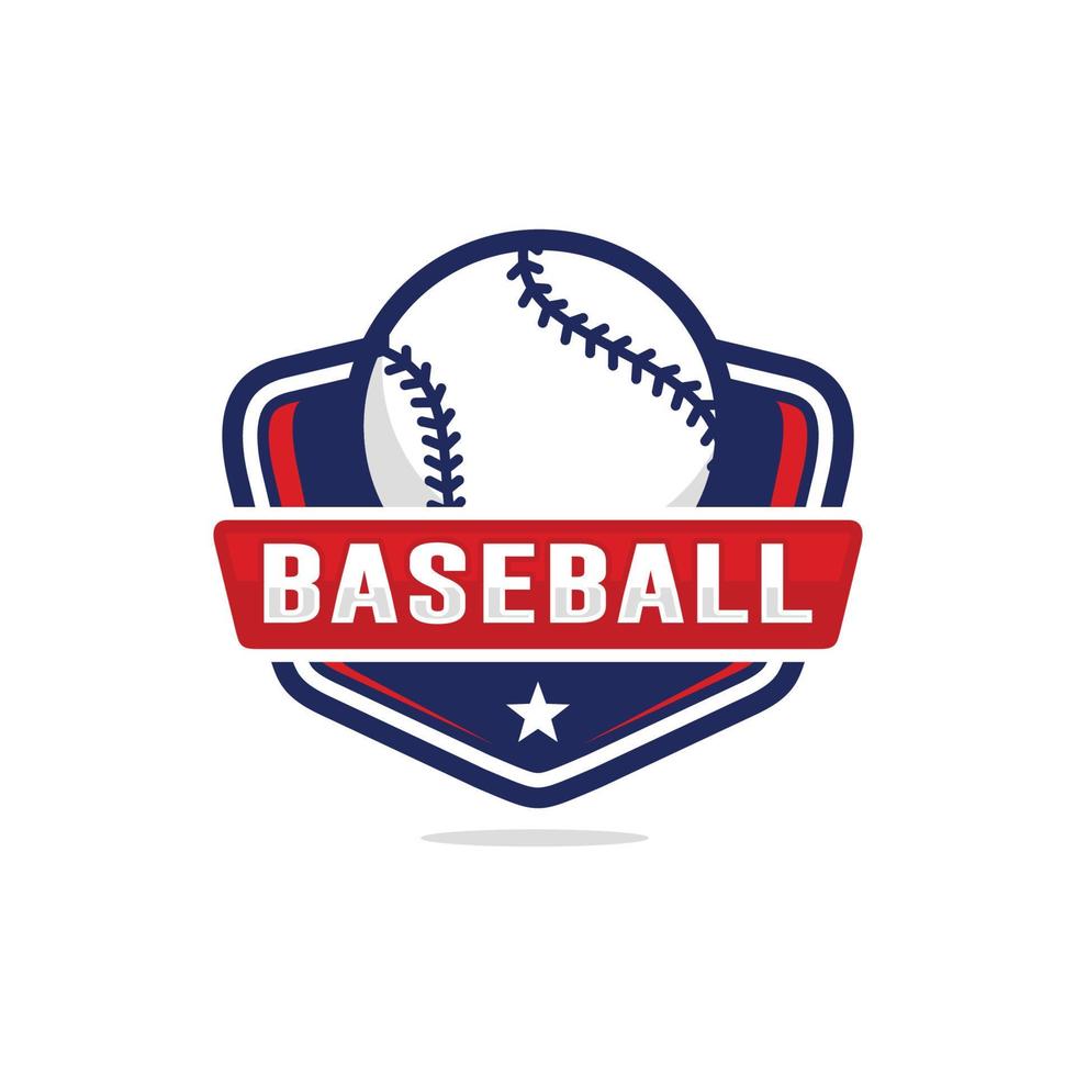 honkbal logo ontwerp vector