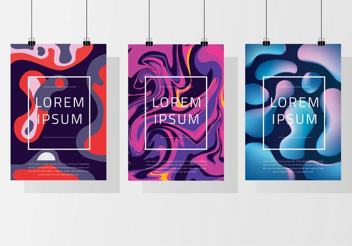 poster mockup vector pack