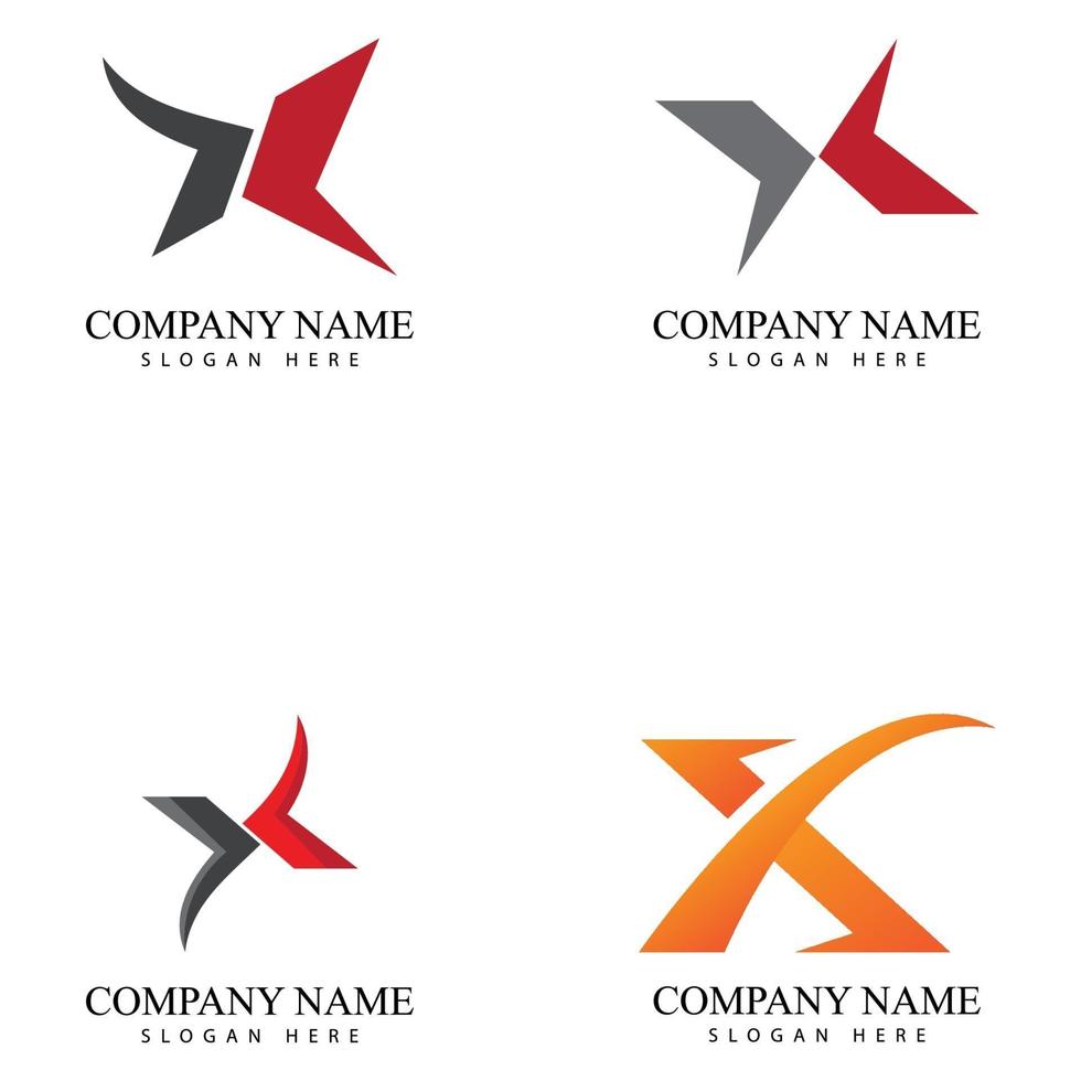 x brief logo sjabloon vector illustratie ontwerp pictogramserie