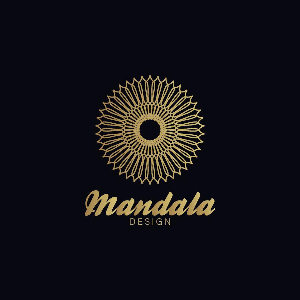 abstract meetkundig mandala ornament logo ontwerp, etnisch bloem motief insigne vector