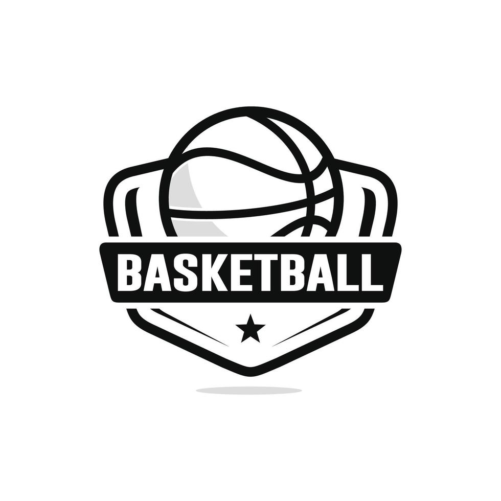 basketbal logo ontwerp vector