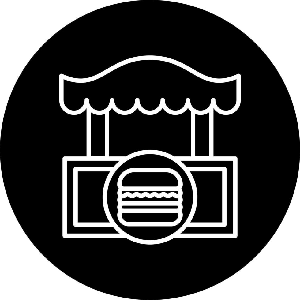 hamburger winkel vector icoon stijl