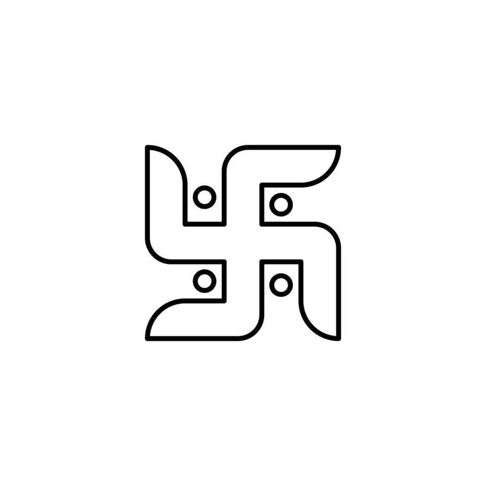 swastika, diwali vector icoon