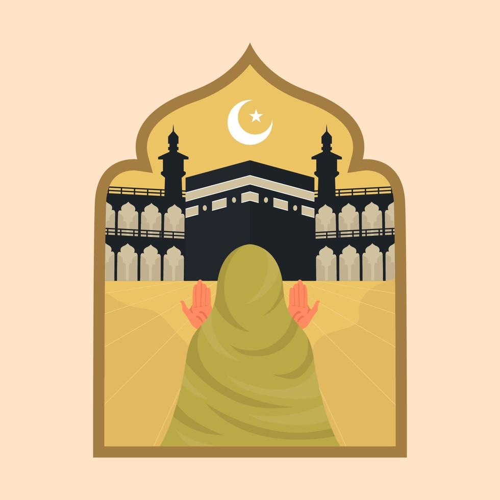 ramadan kareem mubarak wenskaart vector