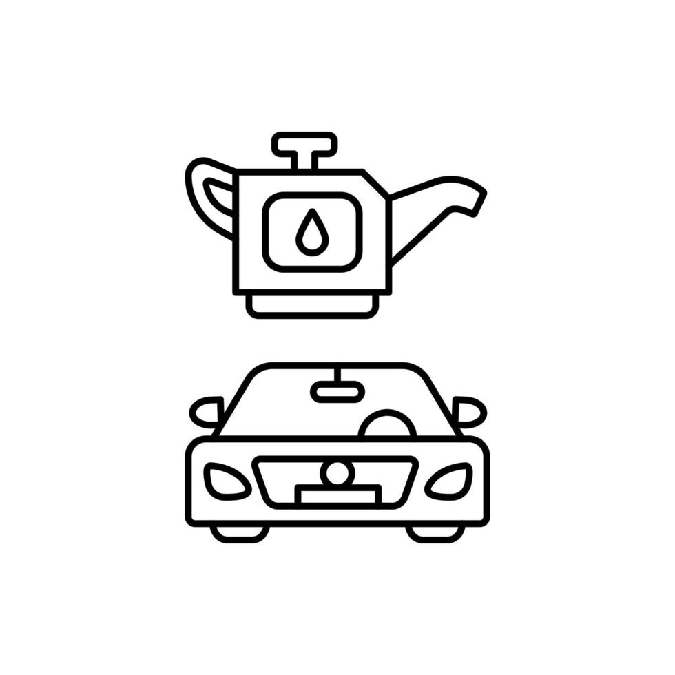 verandering auto olie, auto reparatie vector icoon