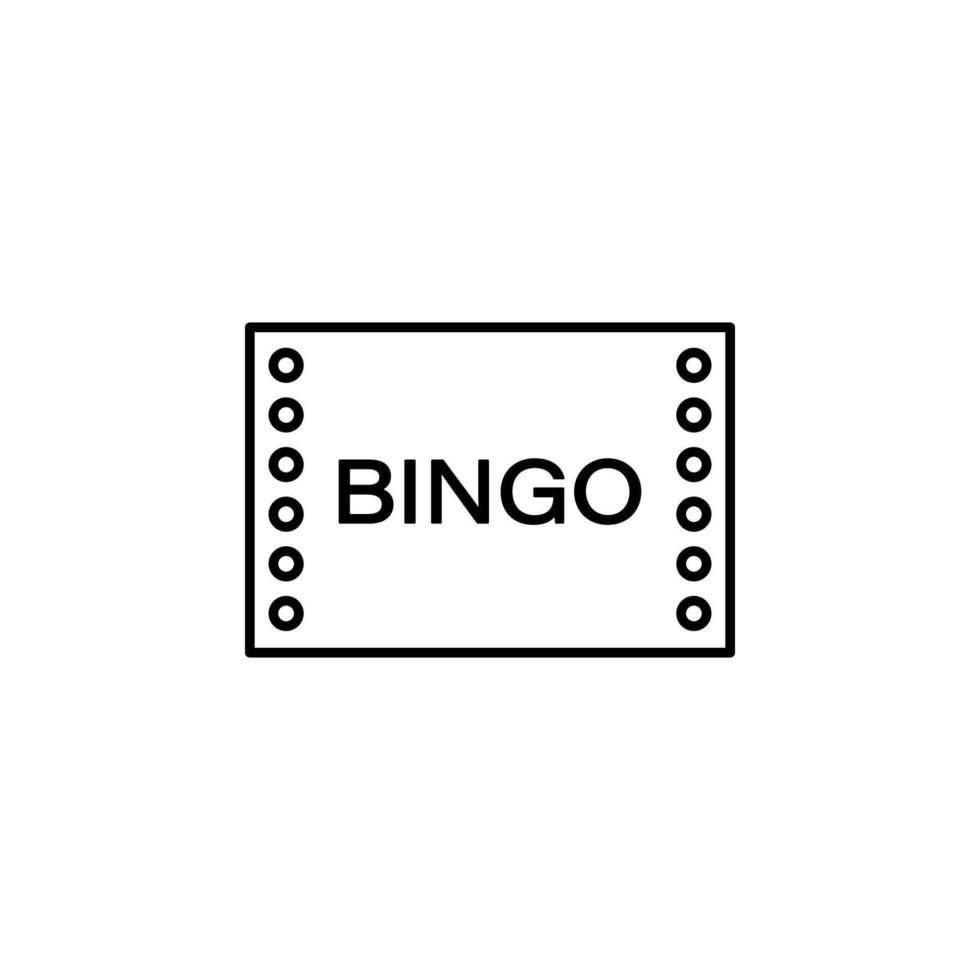 bingo vector icoon