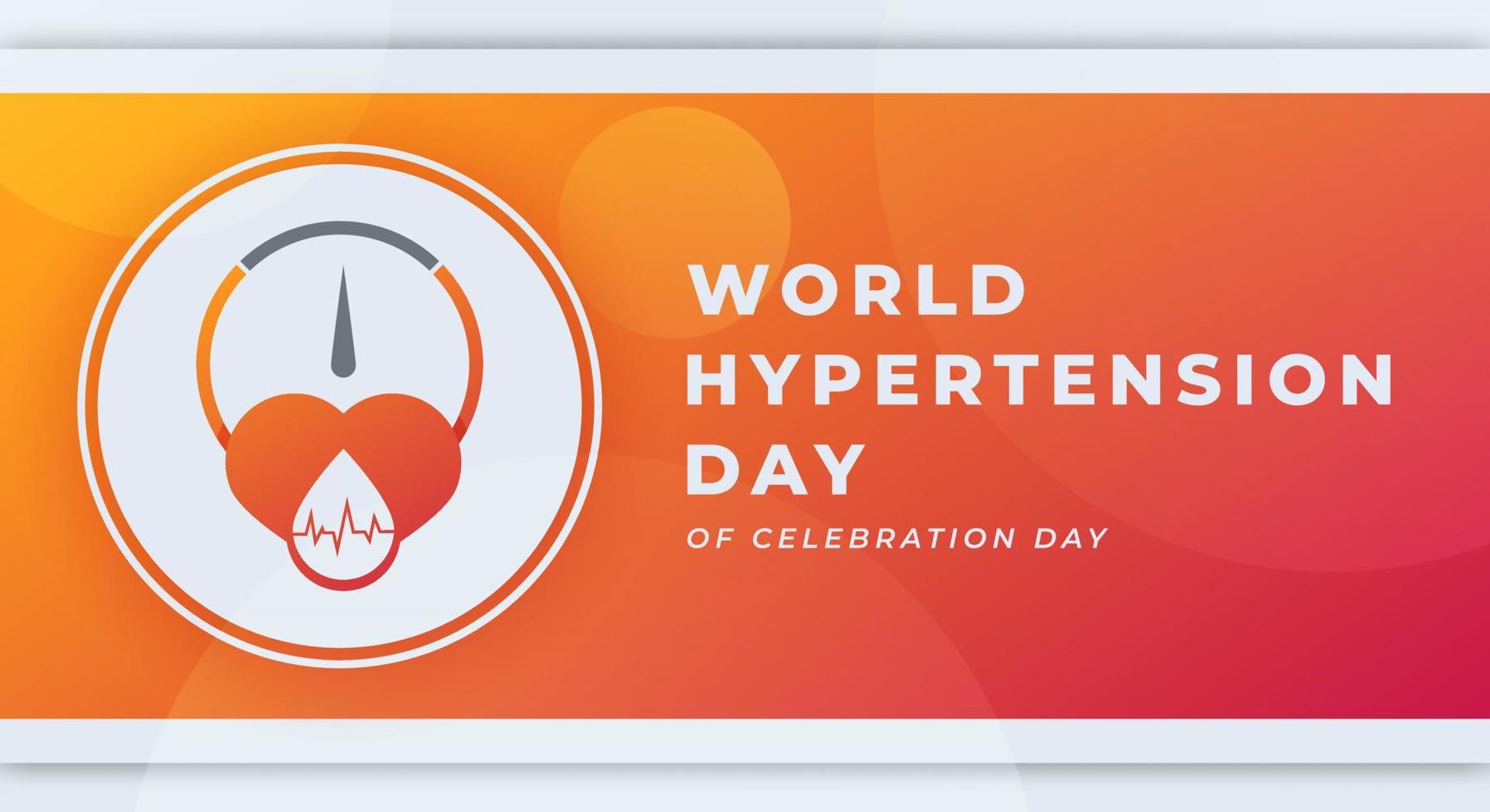 wereld hypertensie dag viering vector ontwerp illustratie voor achtergrond, poster, banier, reclame, groet kaart