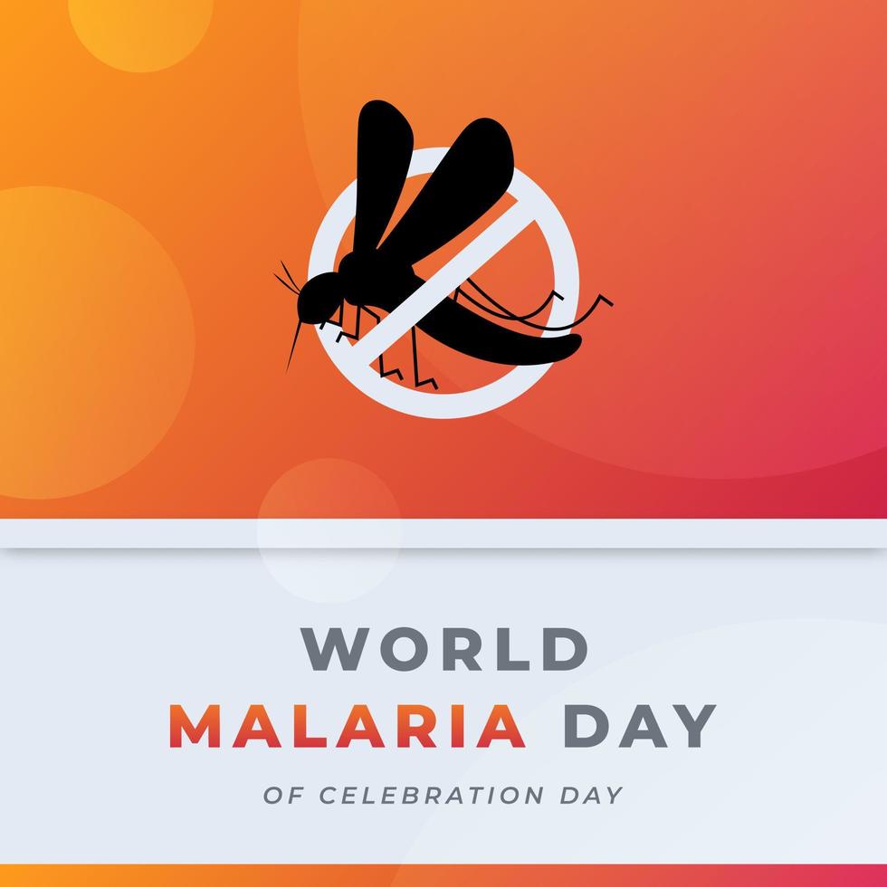 wereld malaria dag viering vector ontwerp illustratie voor achtergrond, poster, banier, reclame, groet kaart