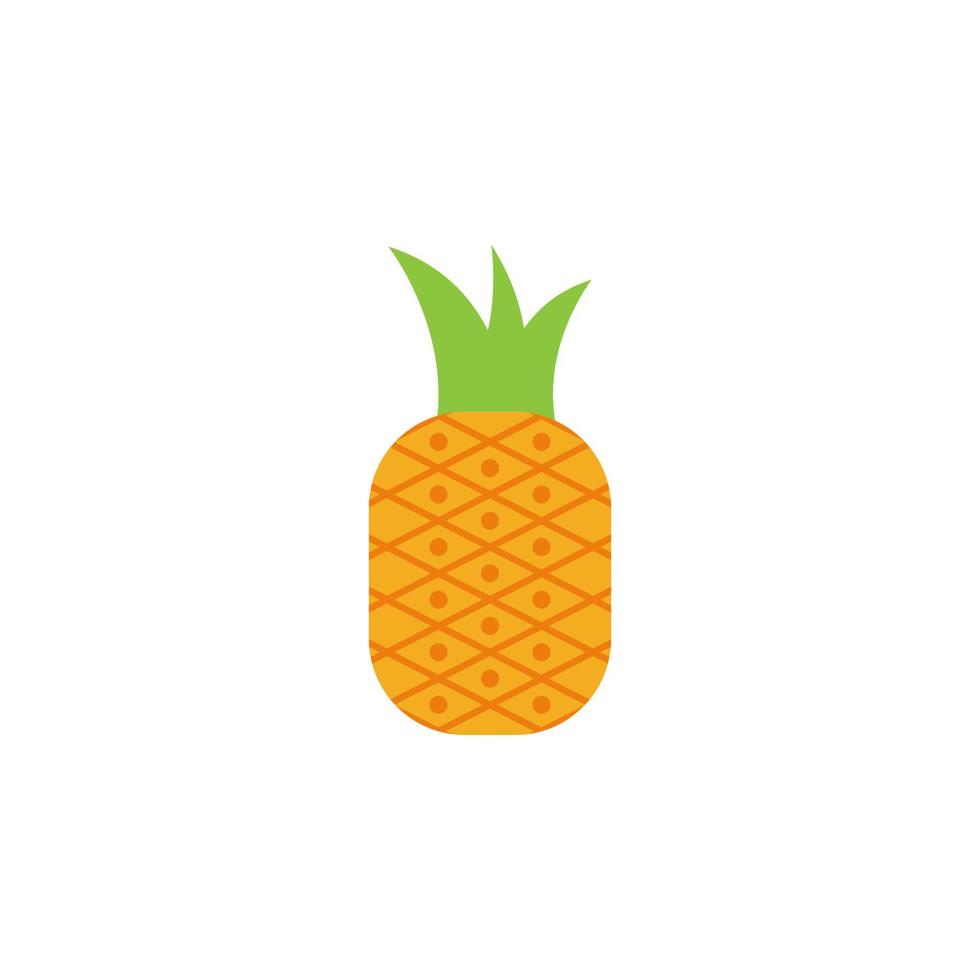 ananas kleur van braziliaans carnaval reeks vector icoon