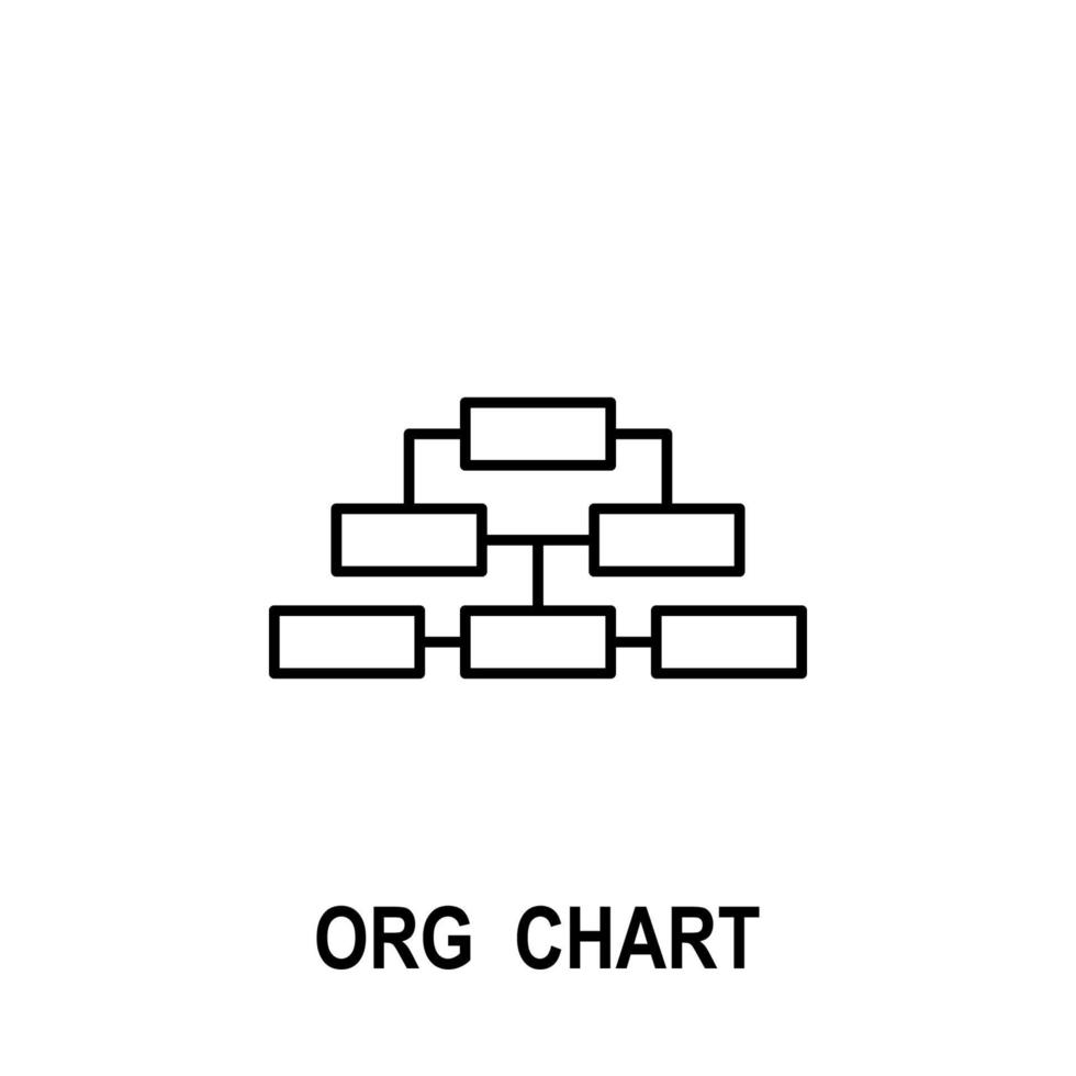 organisatorisch tabel vector icoon