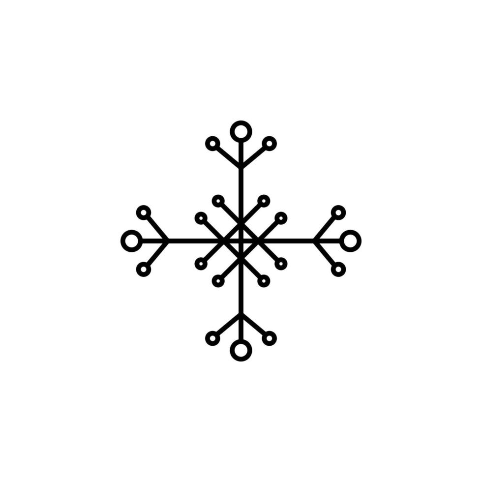 sneeuwvlok vector pictogram