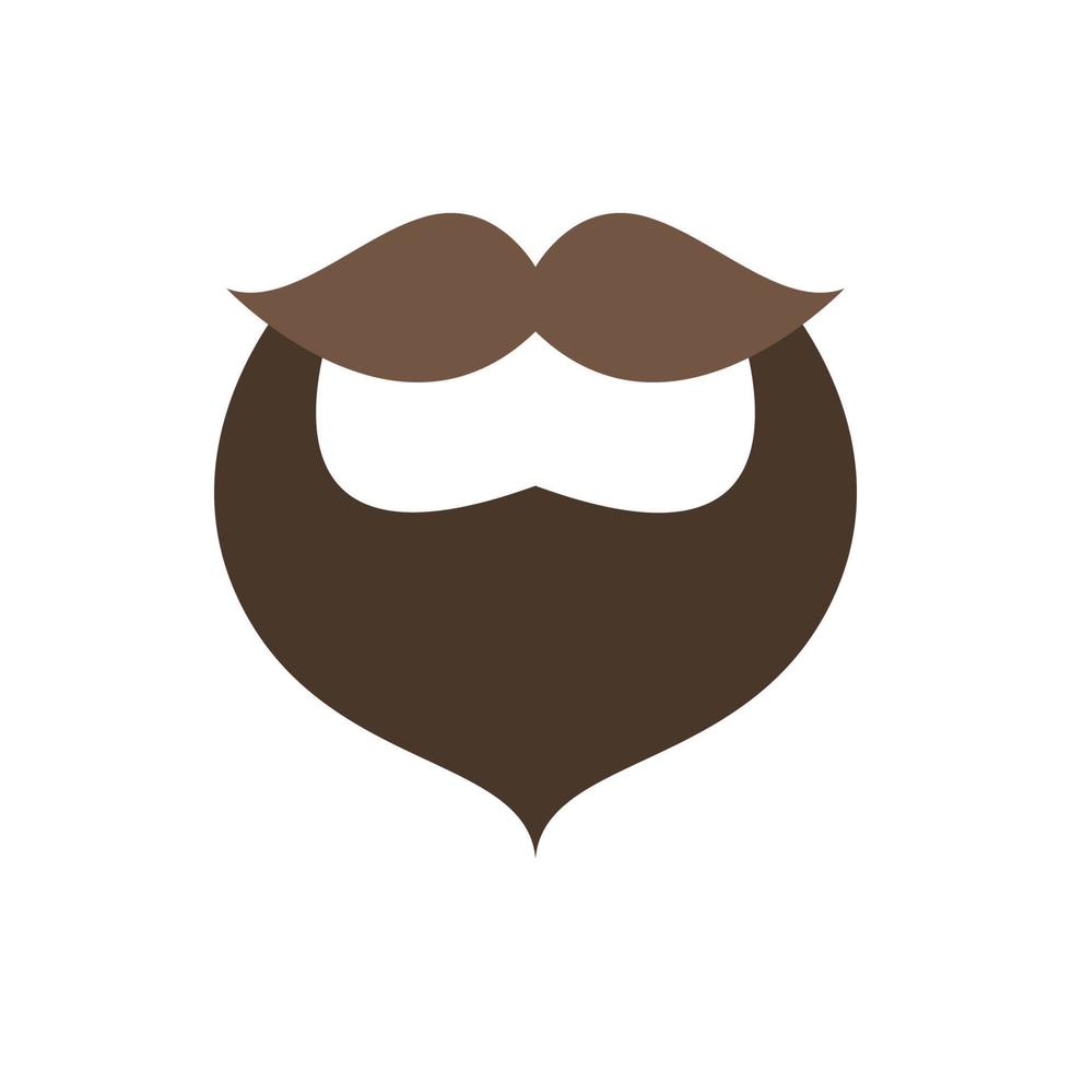 baard, snor vector icoon