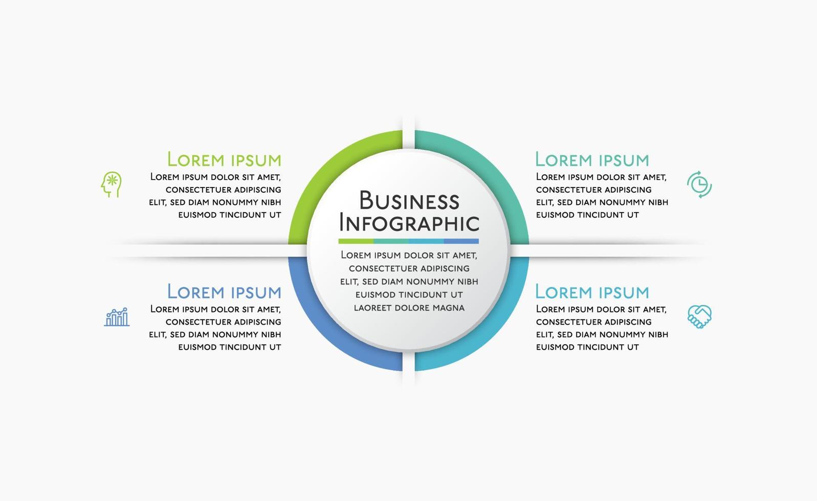 presentatie zakelijke infographic sjabloon vector