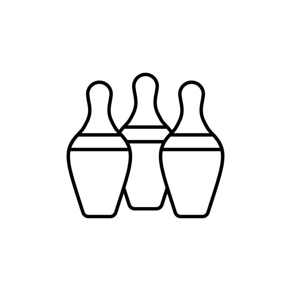 bowling pinnen vector icoon