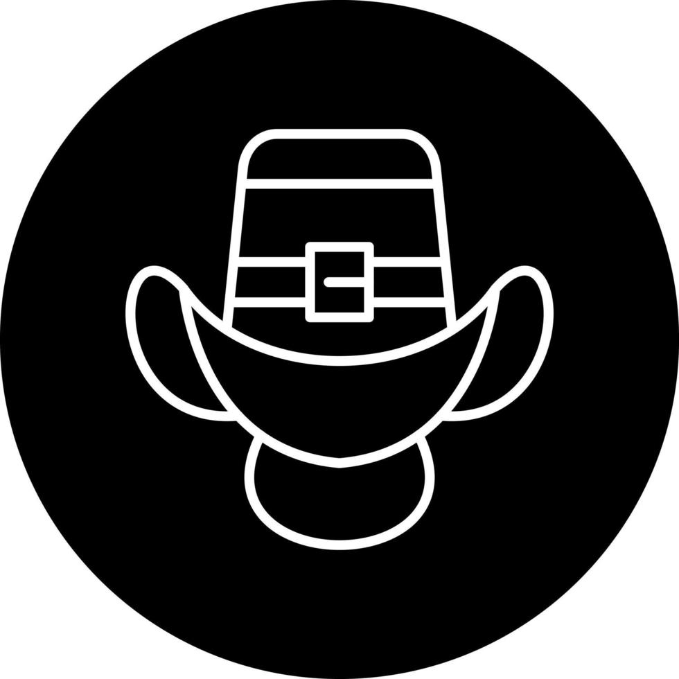 cowboy hoed vector icoon stijl
