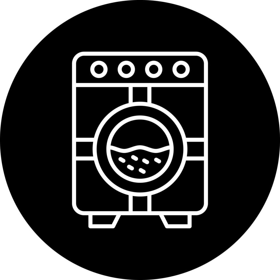 het wassen machine vector icoon stijl