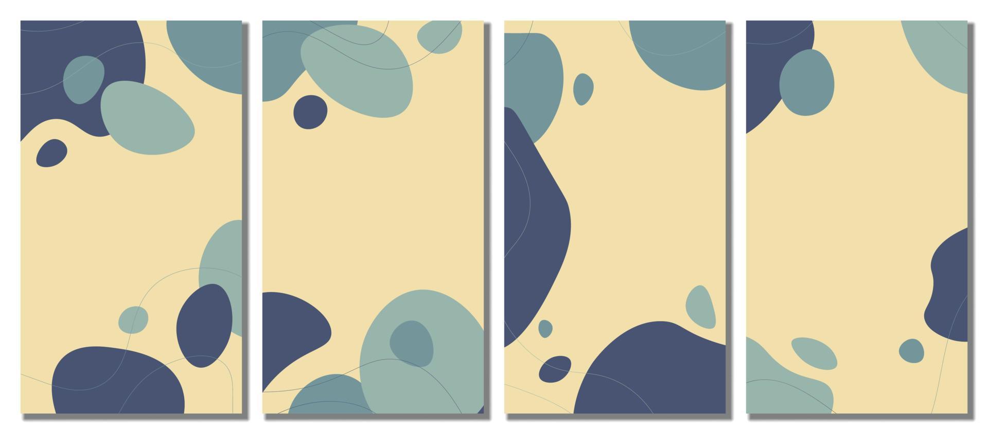 minimalistische abstract hand- getrokken reeks achtergrond. vector