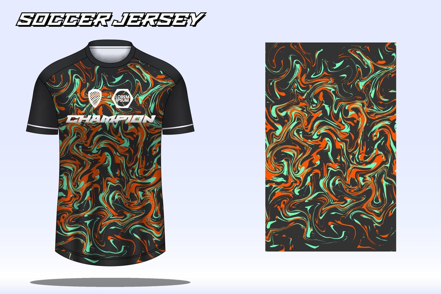 voetbal Jersey sport t-shirt ontwerp mockup voor Amerikaans voetbal club vector