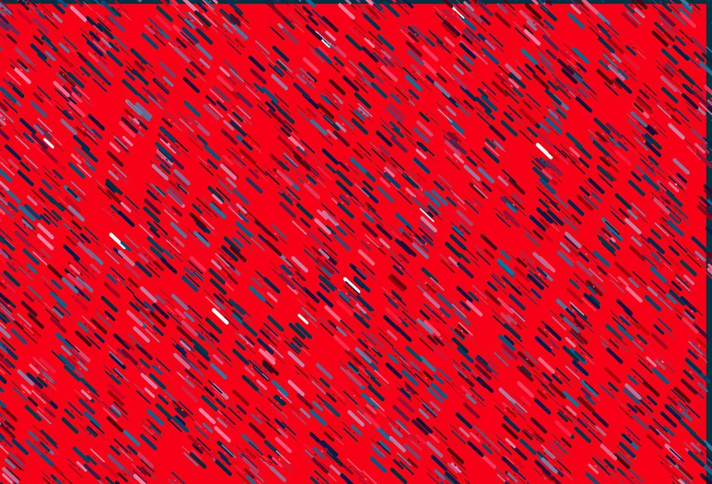 lichtblauwe, rode vectorachtergrond met lange lijnen. vector