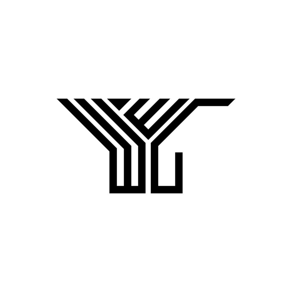 wwl brief logo creatief ontwerp met vector grafisch, wwl gemakkelijk en modern logo.
