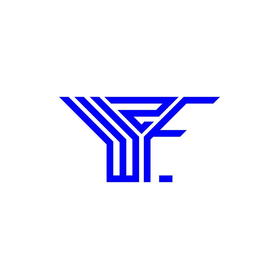 wzf brief logo creatief ontwerp met vector grafisch, wzf gemakkelijk en modern logo.
