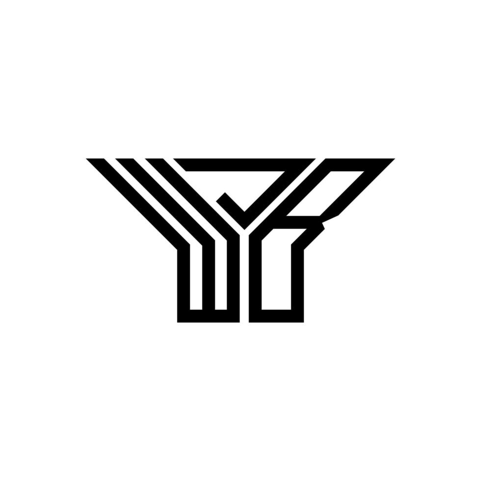 wjb brief logo creatief ontwerp met vector grafisch, wjb gemakkelijk en modern logo.