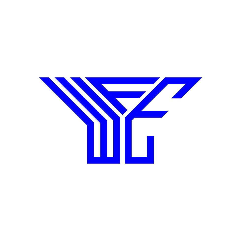 wfe brief logo creatief ontwerp met vector grafisch, wfe gemakkelijk en modern logo.