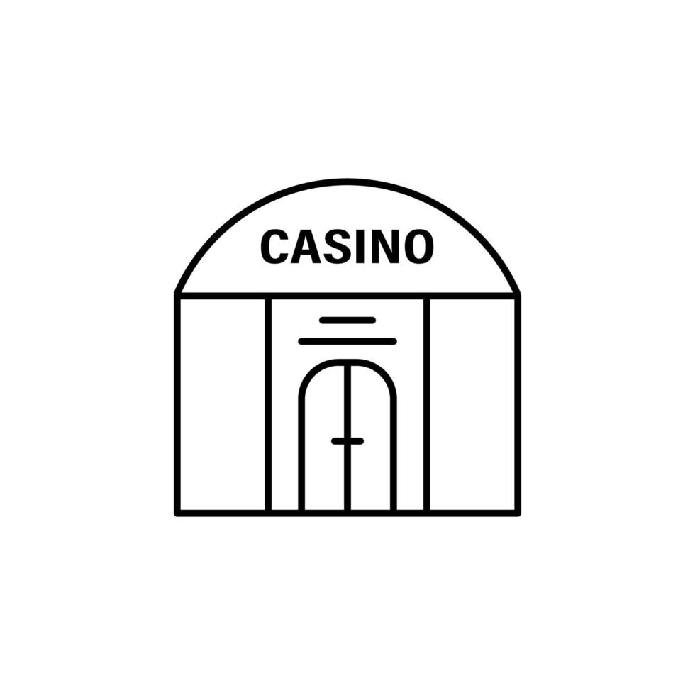 casino, gebouw vector icoon