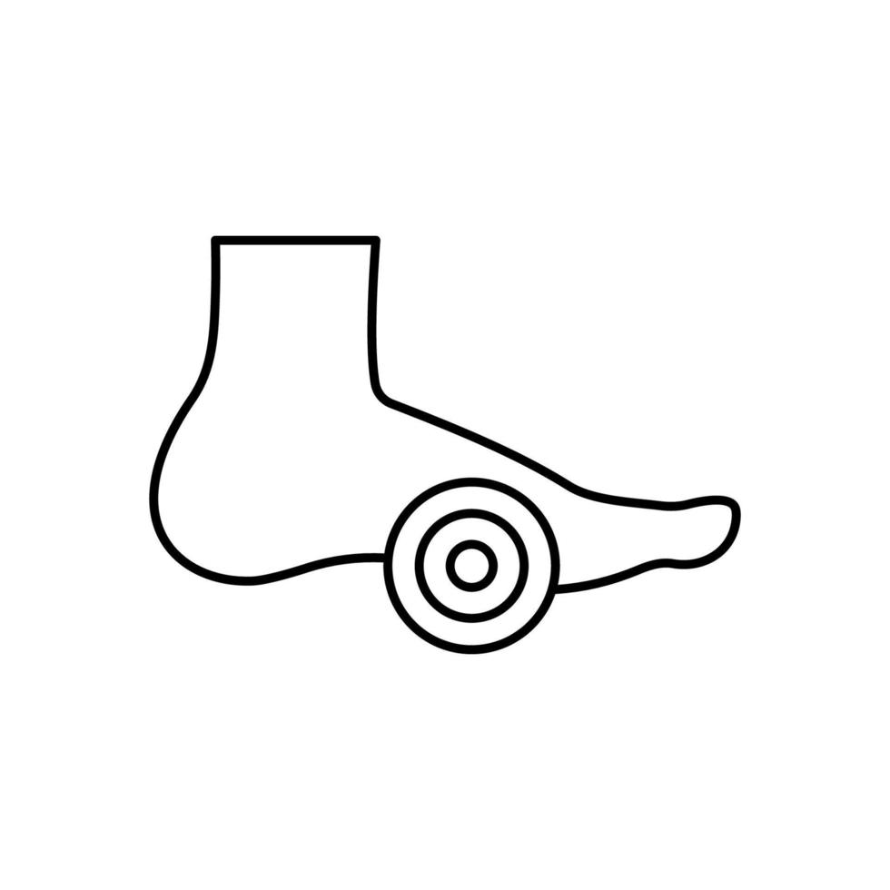 element voet hiel- pijn vector icoon