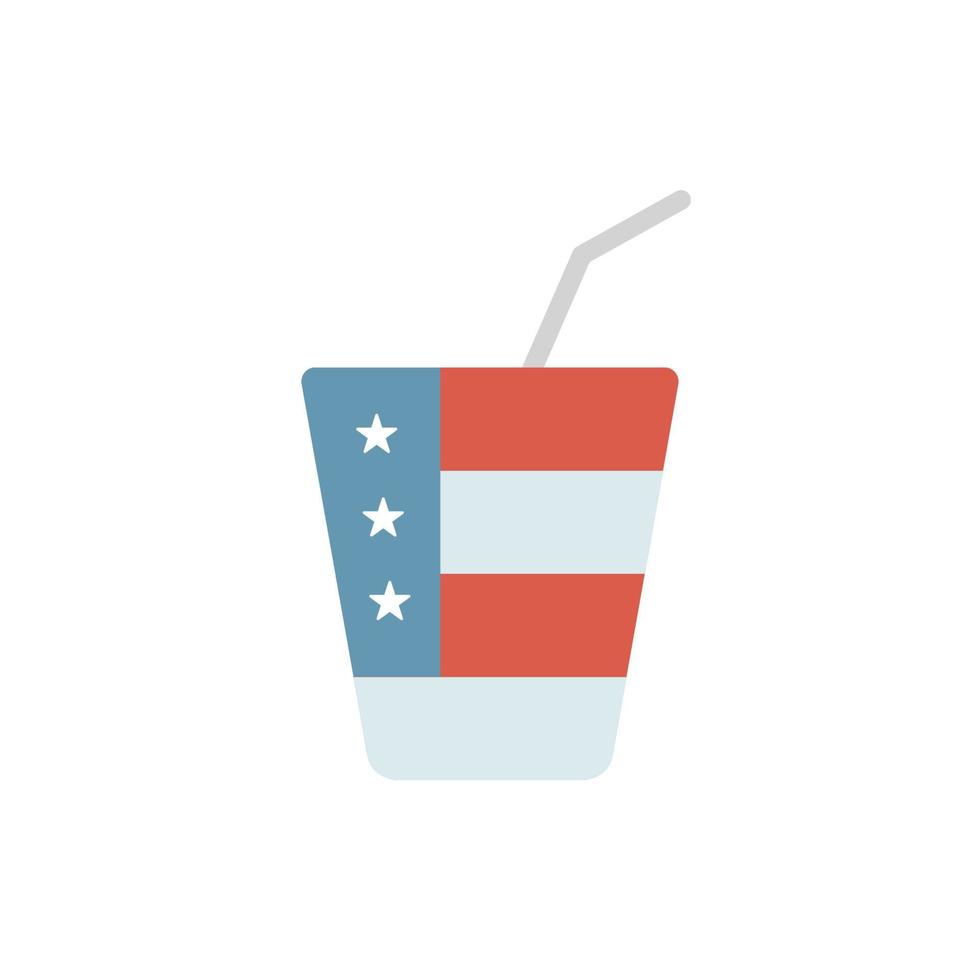 drinken fles Verenigde Staten van Amerika vlag vector icoon