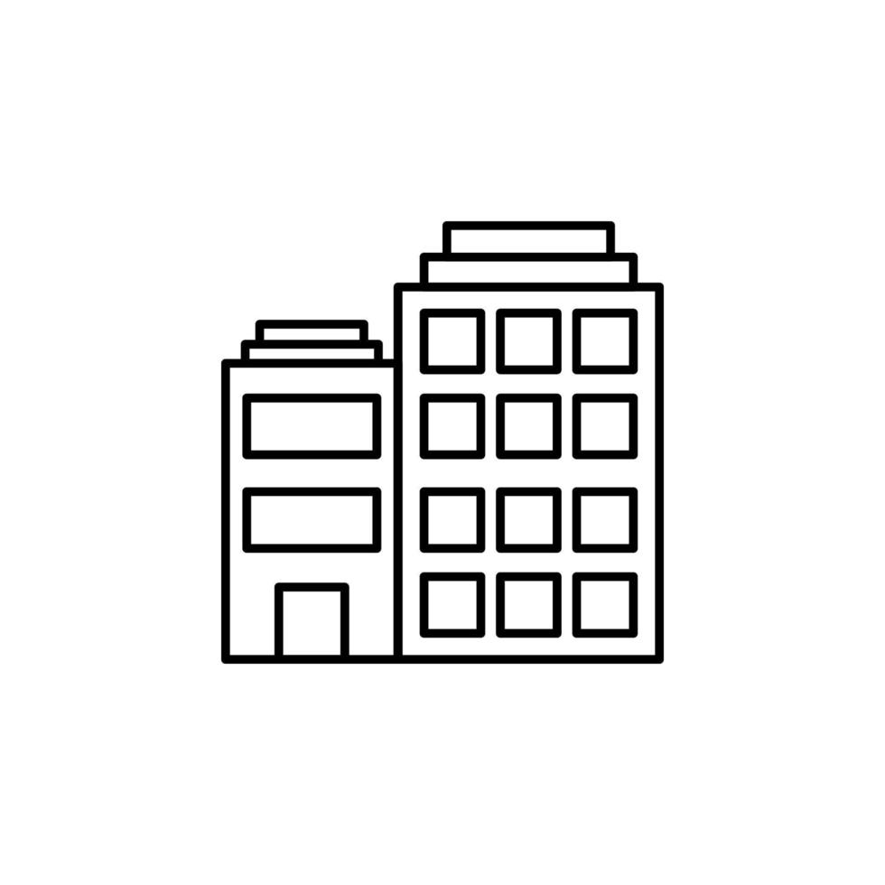 gebouw, appartementen vector icoon