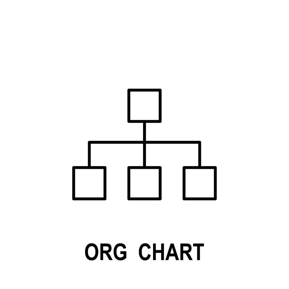 organisatorisch tabel vector icoon