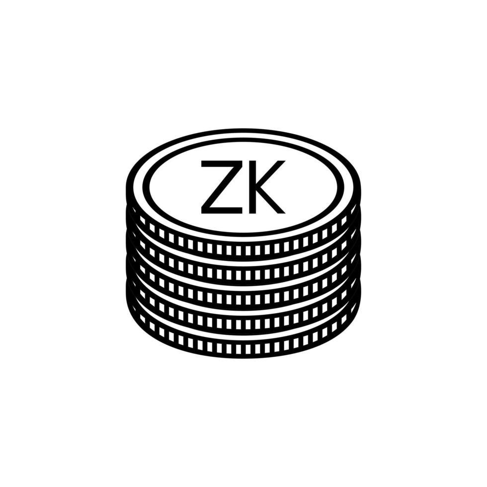Zambia valuta symbool, Zambiaanse kwacha icoon, zmw teken. vector illustratie