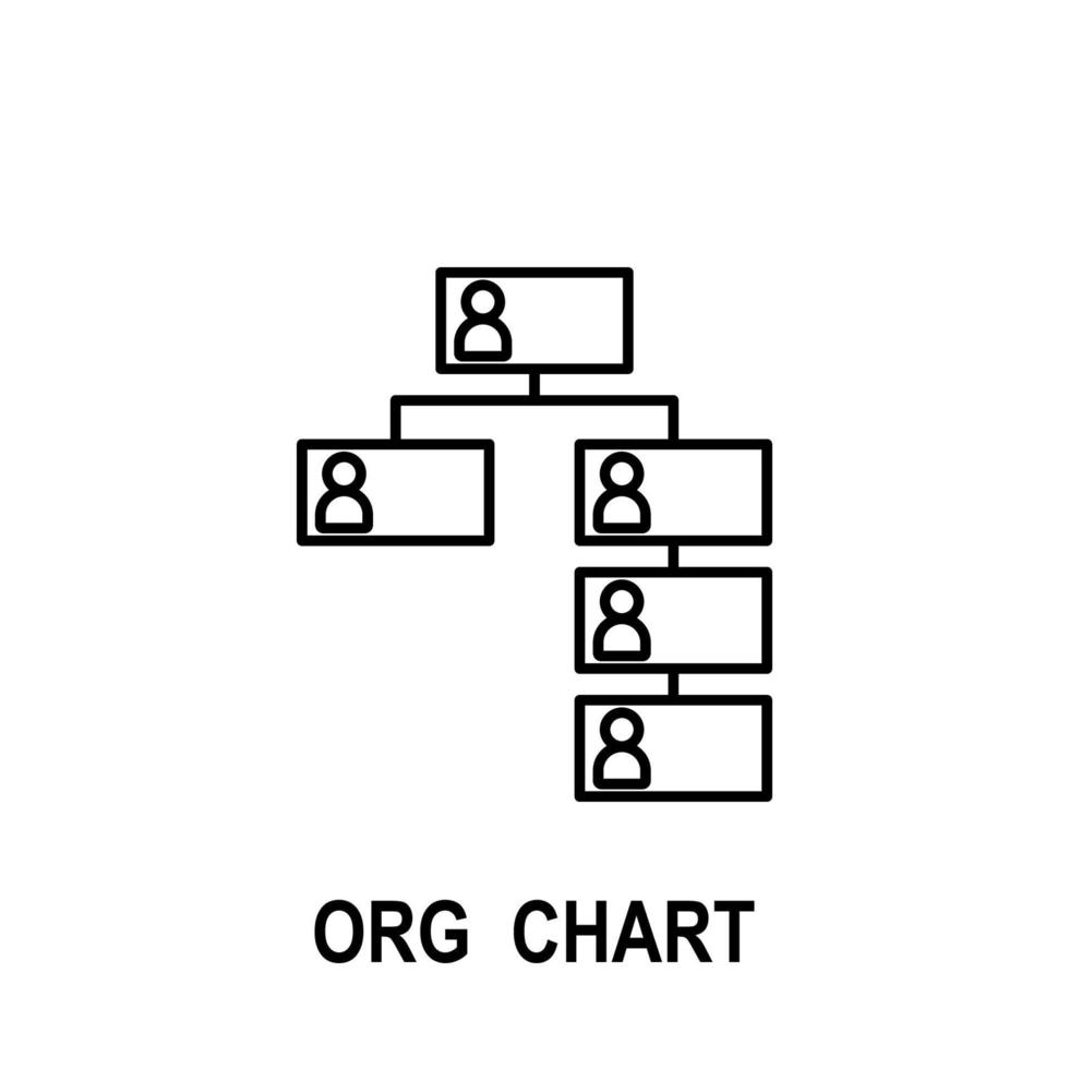 organisatorisch tabel vector icoon