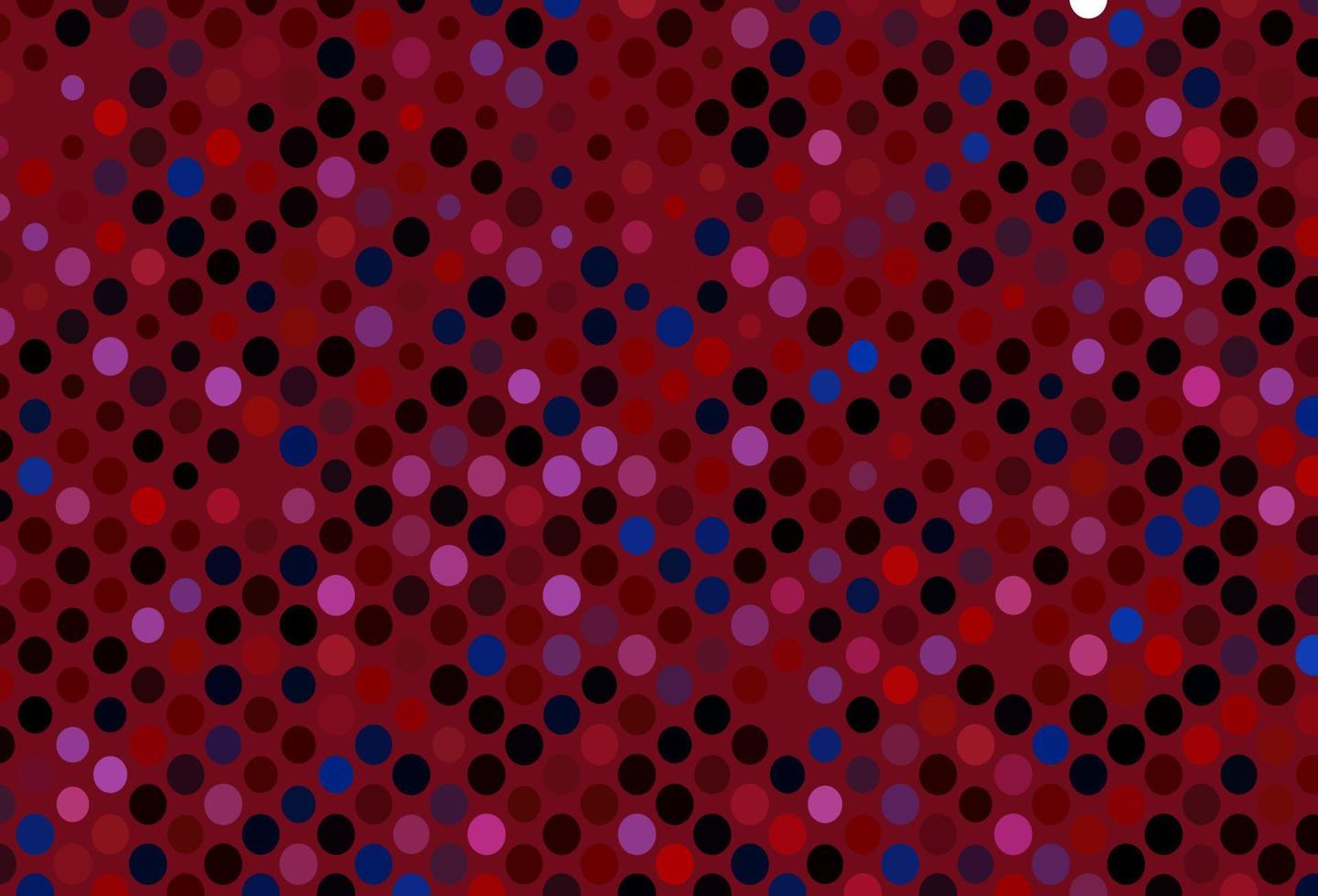 donkerblauw, rood vector sjabloon met cirkels.