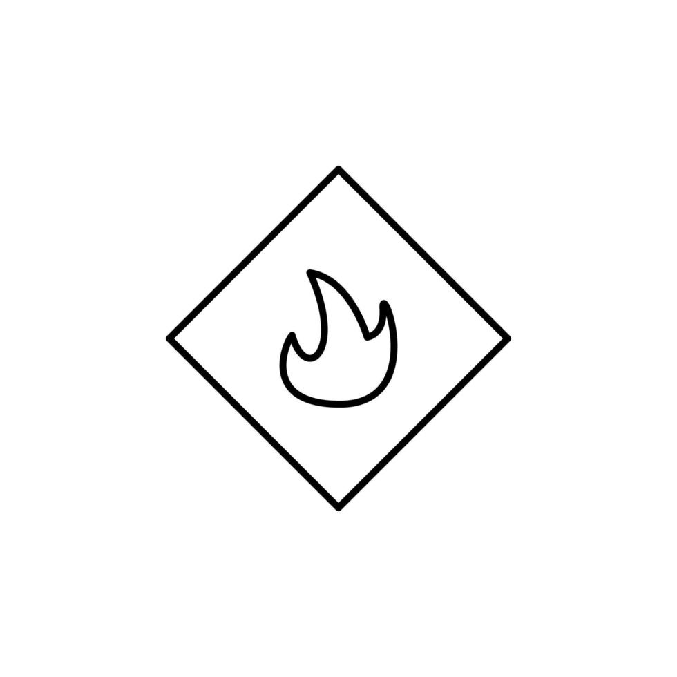 vlam, energie vector icoon
